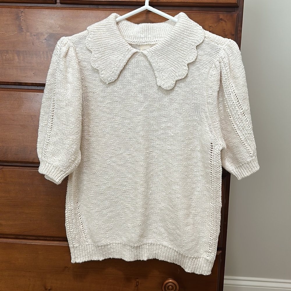 Universal Thread Short Crewneck Sleeve T-Shirt Collar Sweater sz Small